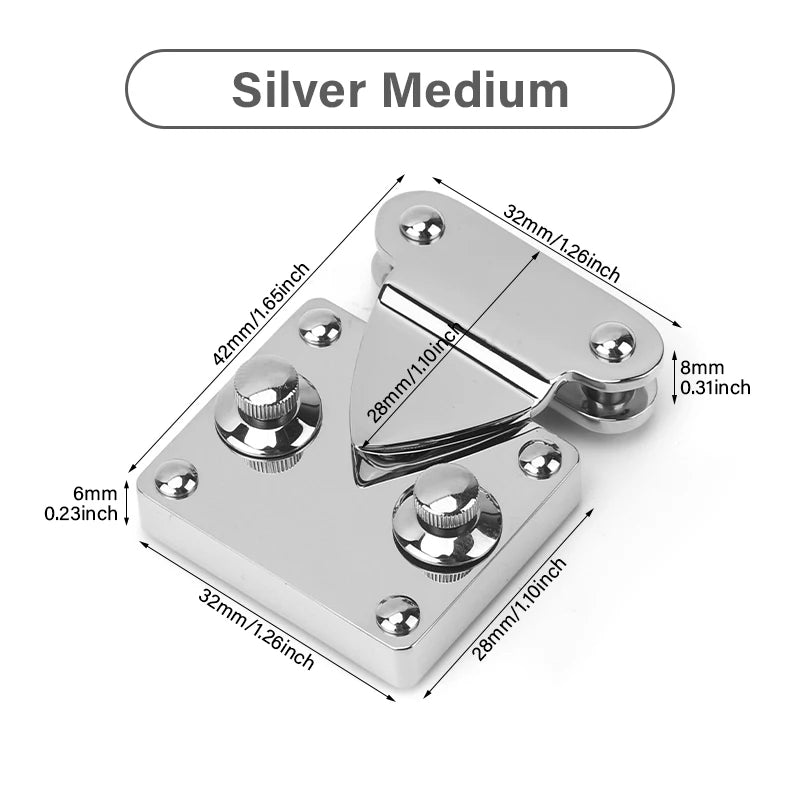 Stainless Steel Knob Lock & Spring Clasp for DIY Leather Bags | WUTA