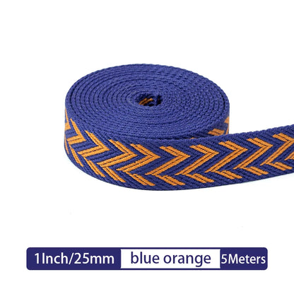 5M Arrow Pattern Cotton Webbing Replacement Shoulder Strap for Crossbody Bag |WUTA