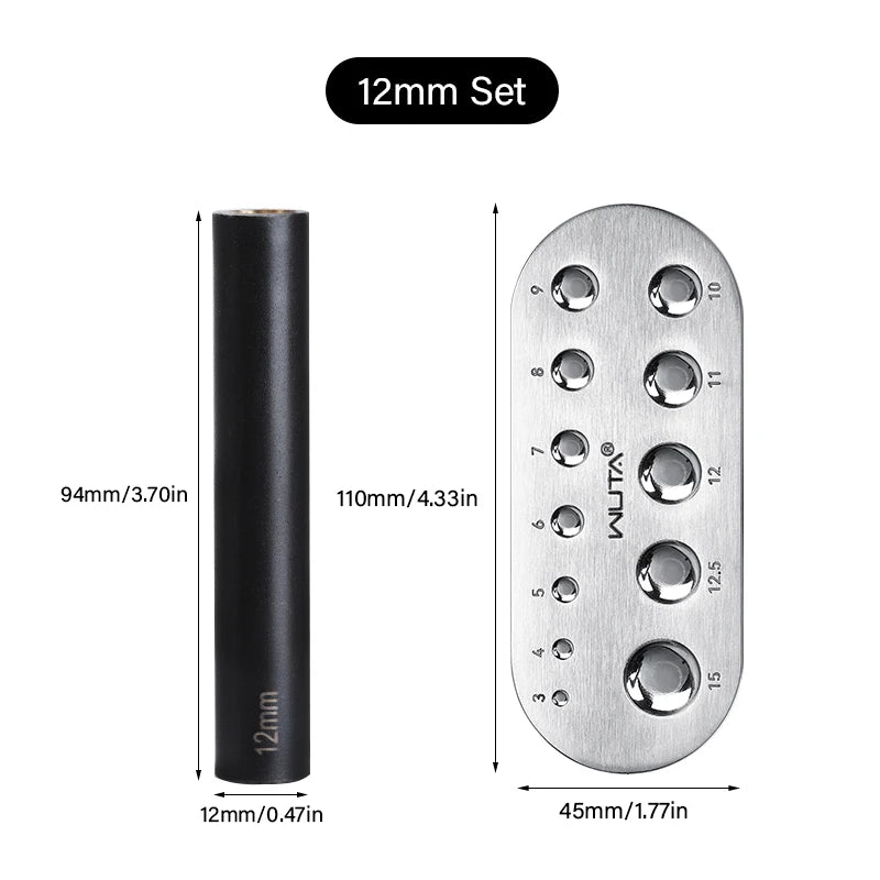 Mushroom Nail Setter Domed Rivets Fixing Punch Setting Tool | WUTA
