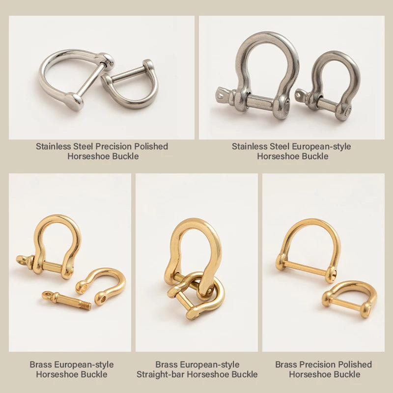 U Shackle D Ring Shackles Horseshoe Buckle 3 Types Ring | WUTA