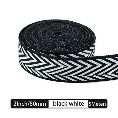 5M Arrow Pattern Cotton Webbing Replacement Shoulder Strap for Crossbody Bag |WUTA