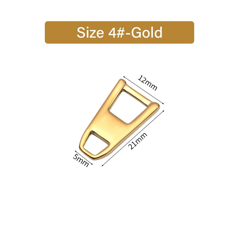 Stainless Steel Trapezoidal Zipper Puller Replacement Zipper Slider Easy Zipper | WUTA