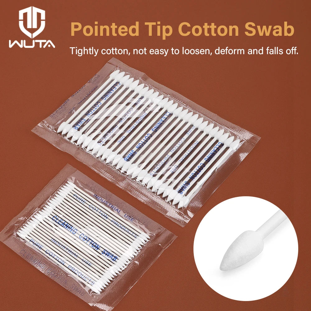 Cotton Swabs Sponge Stick Double Pointed Cotton Buds | WUTA