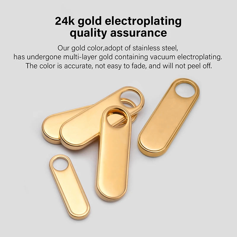 Stainless Steel Long Oval Zipper Puller Easy Zipper Head | WUTA