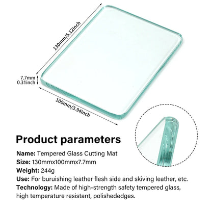 Leather Burnisher Craft Tools Glass Slicker for Burnishing Polishing Board Leather Finish Tokonole Gum Tool|WUTA