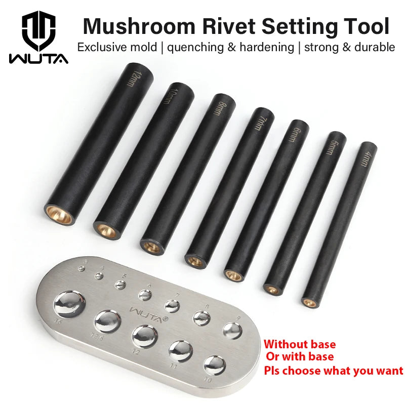 Mushroom Nail Setter Domed Rivets Fixing Punch Setting Tool | WUTA