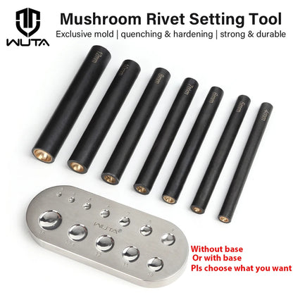 Mushroom Nail Setter Domed Rivets Fixing Punch Setting Tool | WUTA