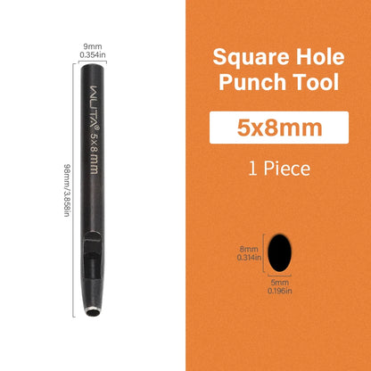 Oval Hole Punch Leather Punching Craft Sharp Strike Drill Tools | WUTA