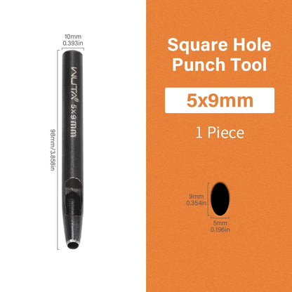 Oval Hole Punch Leather Punching Craft Sharp Strike Drill Tools | WUTA