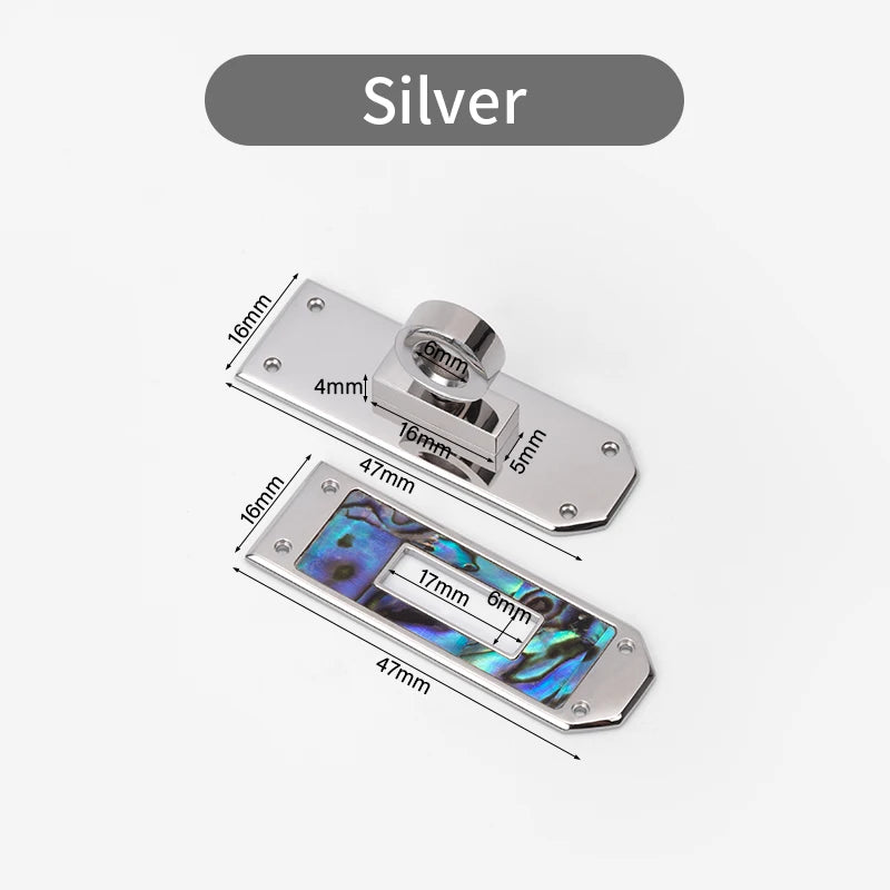 Luxury Bag Padlock Twist Lock Turn Clasp Rotary With Colorful Shell | WUTA