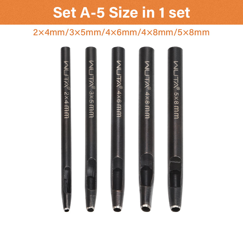 Oval Hole Punch Leather Punching Craft Sharp Strike Drill Tools | WUTA