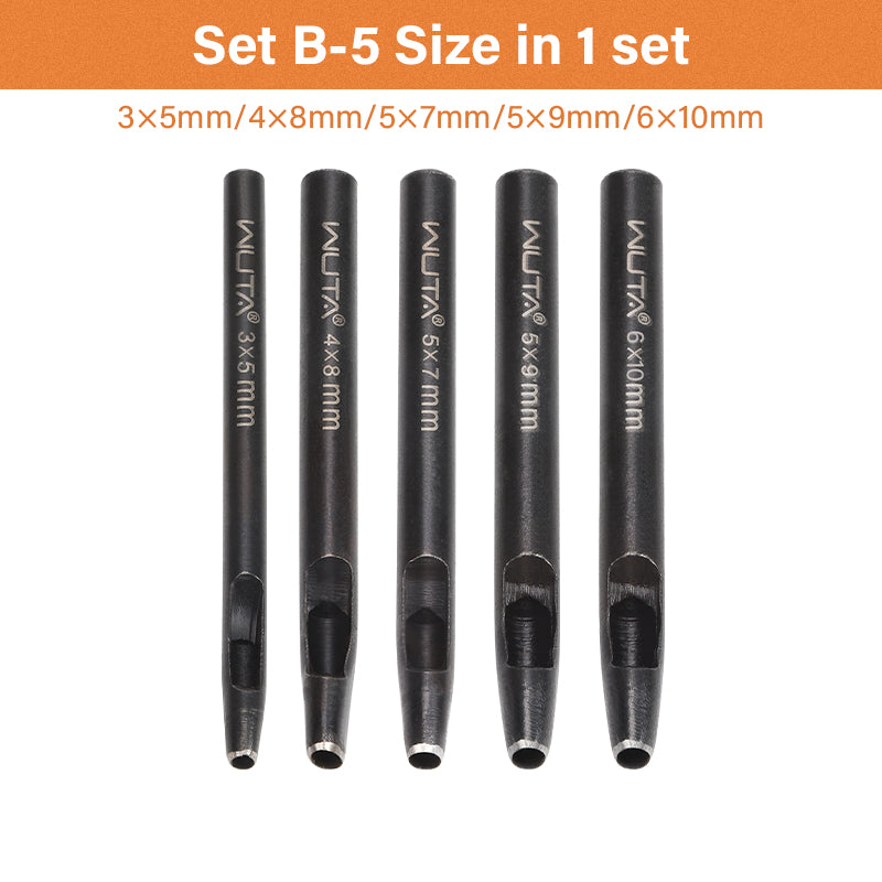 Oval Hole Punch Leather Punching Craft Sharp Strike Drill Tools | WUTA