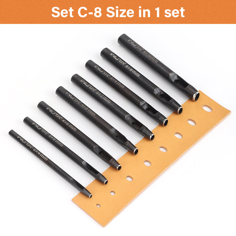 Oval Hole Punch Leather Punching Craft Sharp Strike Drill Tools | WUTA