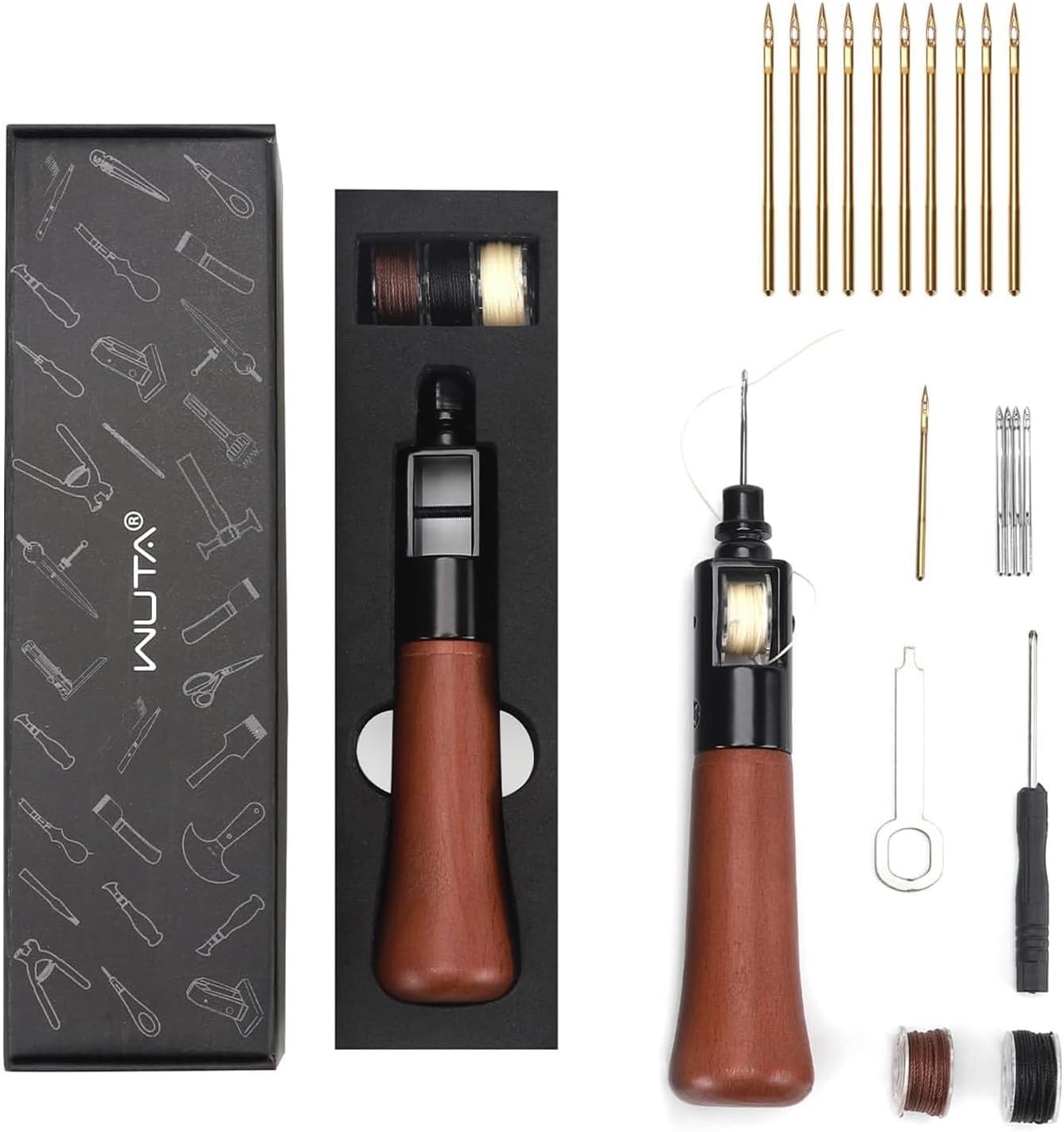 Repair Stitch Kit Leathercraft Stitch Awl Tool Set | WUTA