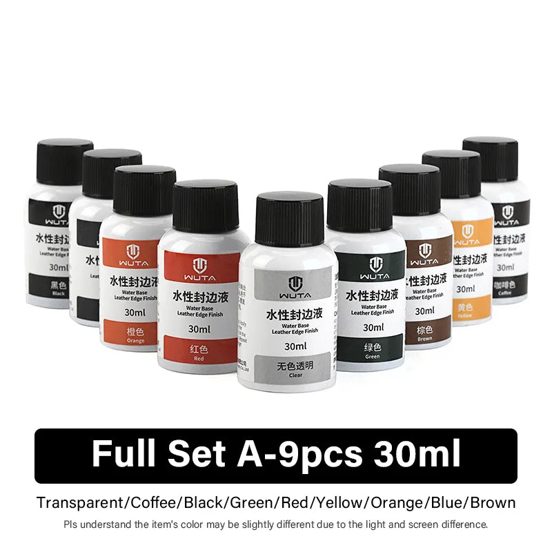 WUTA 100ml Pro Leather Paint Water and Oil-Based Finish Color Edge Sealing Liquid