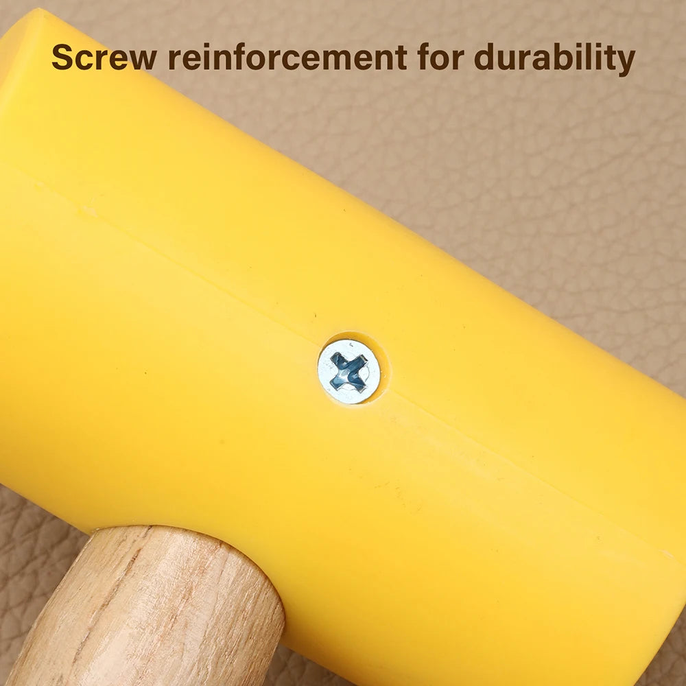 Yellow Glue Hammer Leather Craft Hammer Carving Tool 46mm 55mm|WUTA