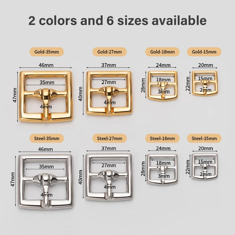 Stainless Steel Tri-Glide Belt Buckle for Leather Craft|WUTA