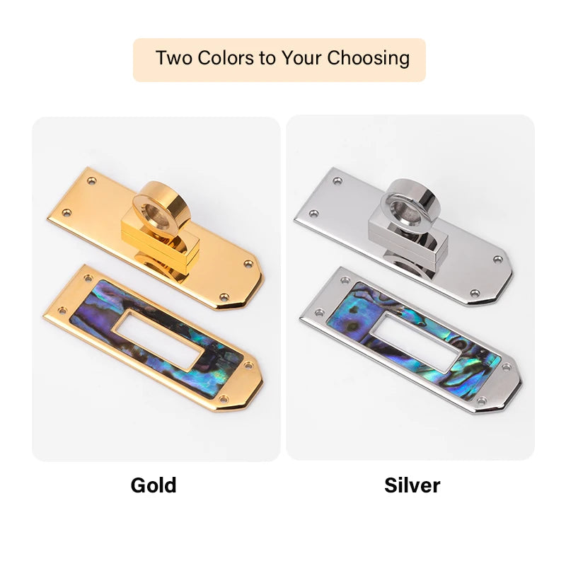 Luxury Bag Padlock Twist Lock Turn Clasp Rotary With Colorful Shell | WUTA