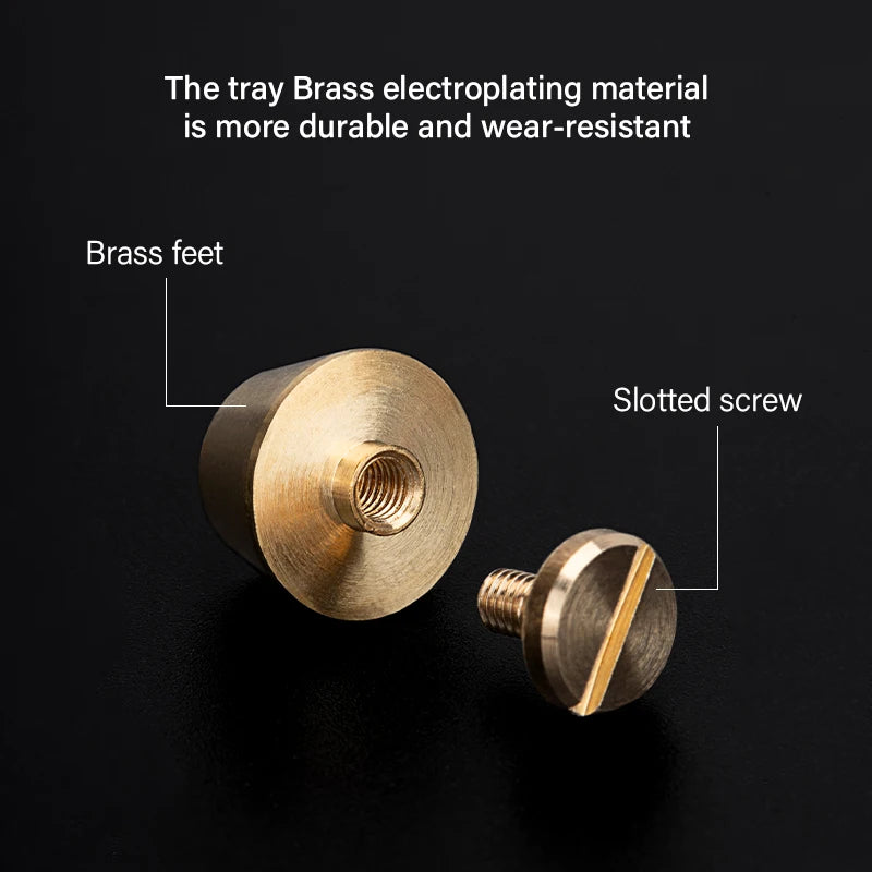 Solid Brass Leather Rivets Spike Studs Handbag Bottom Protecting Feet Nail Bucket Mushroom Screw Back Flat Rivet | WUTA