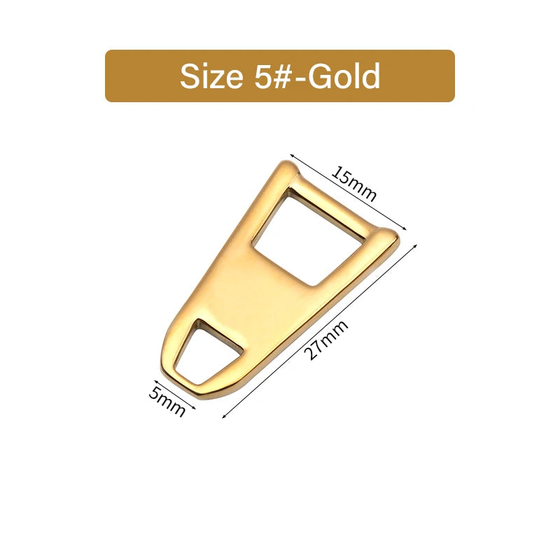 Stainless Steel Trapezoidal Zipper Puller Replacement Zipper Slider Easy Zipper | WUTA