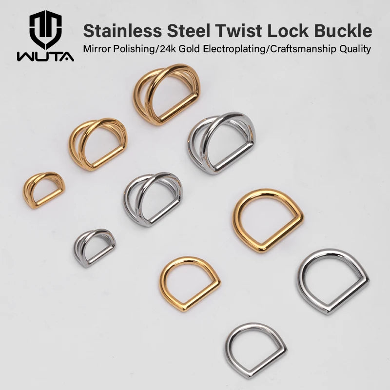 Stainless Steel Double D-Ring Buckle for Handbags|WUTA
