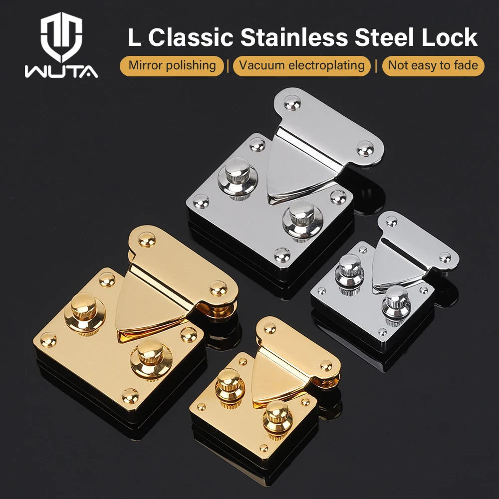Stainless Steel Knob Lock & Spring Clasp for DIY Leather Bags | WUTA