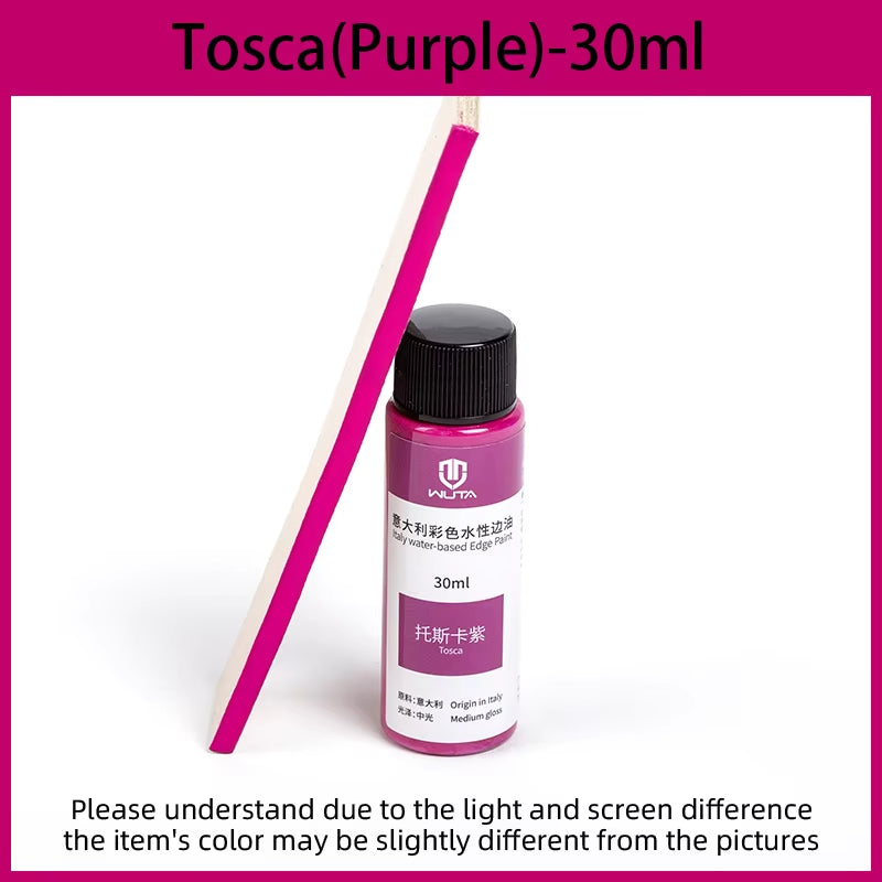WUTA 30ml Professional Leather Edge Paint Oil Dye Edge Dressing Color Coats Leather Finish Supplies DIY Craft Leather Shoe Edges
