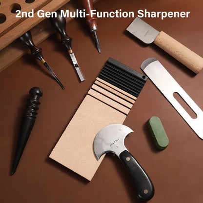 WUTA Edge Beveler Sharpener – Multifunctional Leather Sharpening Tool for Edge Bevelers & Knives