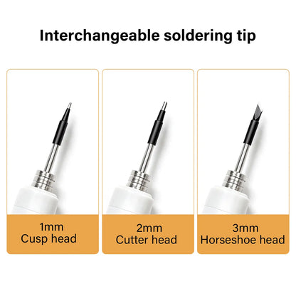 WUTA Cordless Soldering Iron Kit -Rechargeable Portable Soldering Iron with Digital Display