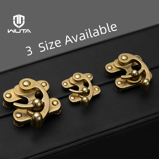 Brass Bag Lock Horn Hook Buckle Case Metal Insert Lock | WUTA