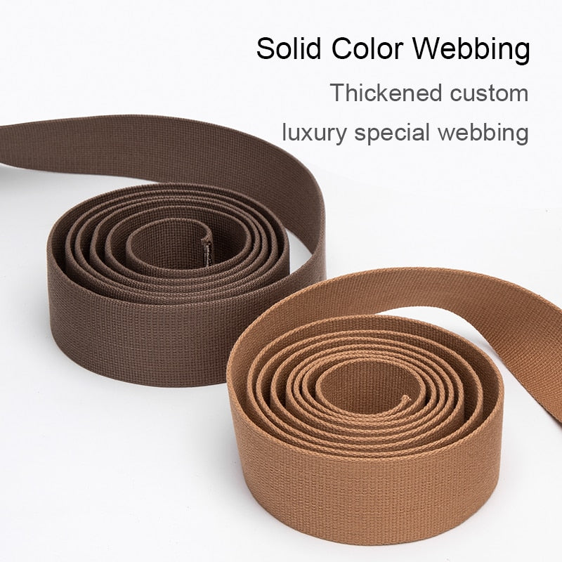 Solid Color 5 Meter Webbing Straps Canvas Belt For Bag Strap Accessori –  WUTA LEATHER