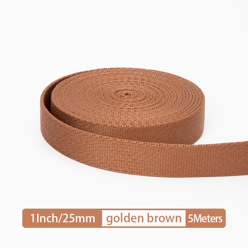 Solid Color 5 Meter Webbing Straps Canvas Belt For Bag Strap Accessories | WUTA