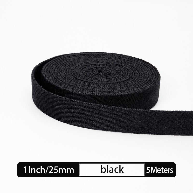 Solid Color 5 Meter Webbing Straps Canvas Belt For Bag Strap Accessories | WUTA