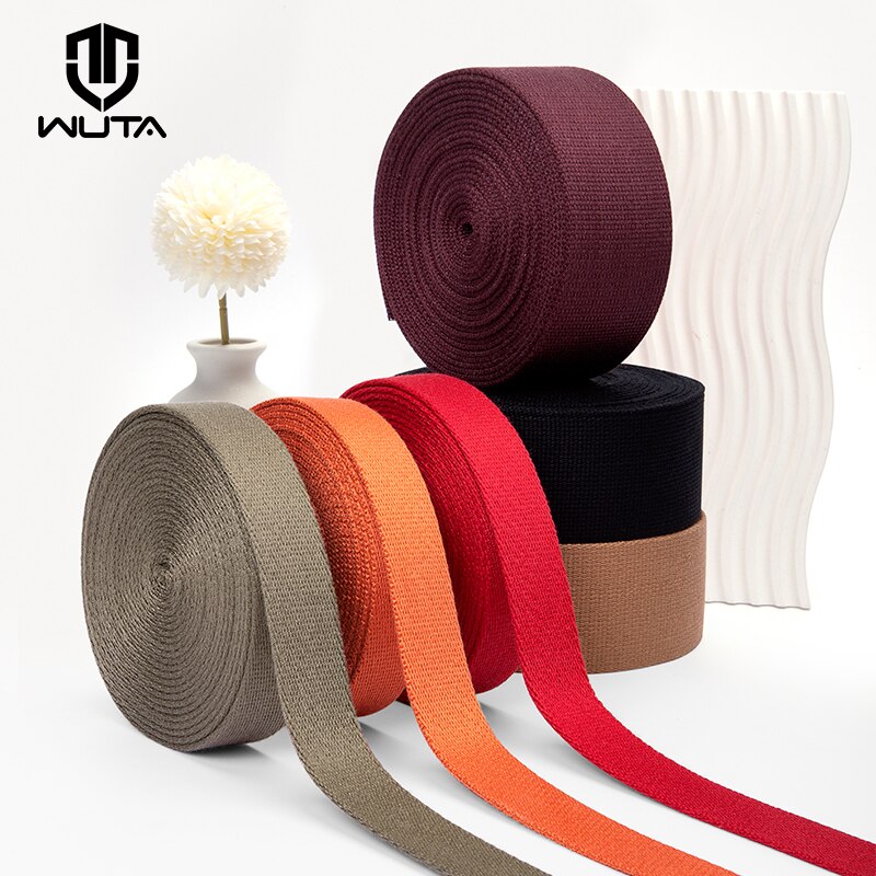 Solid Color 5 Meter Webbing Straps Canvas Belt For Bag Strap Accessories | WUTA