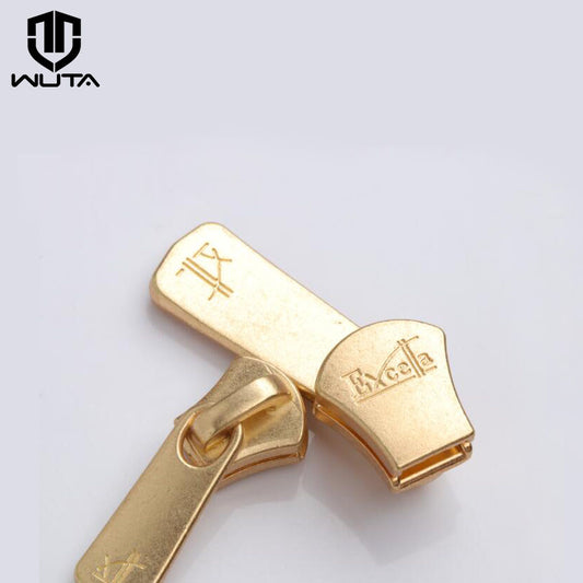 5pcs 3#/5# Excella Zipper Slider Pulls YKK Gold Metal Slider Pull | WUTA