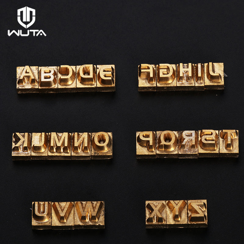 Brass Letter Leather Alphabet / Number Stamp Embossing Stamp Craft Carving Tool Seal Hot Branding CNC Engraving Mold | WUTA
