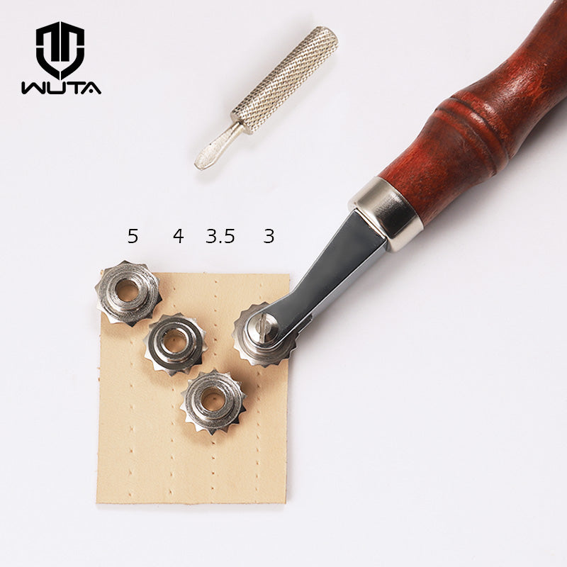 Leather Paper Overstitch Wheel With 4 Wheels Line Marking Wheel Gear  | WUTA