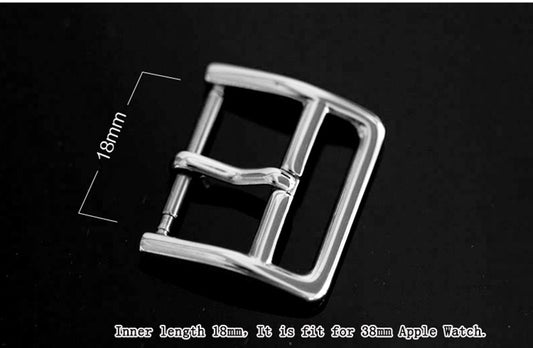 1pcs Stainless Steel Watch Pin Buckle 38/42mm Metal Watch Strap Clasp | WUTA