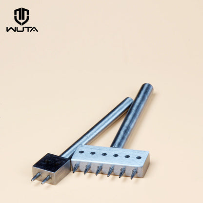 Round Hole Punch Row Prong Stitching Tools 2/6 Holes 4/5/6/8mm Spacing | WUTA