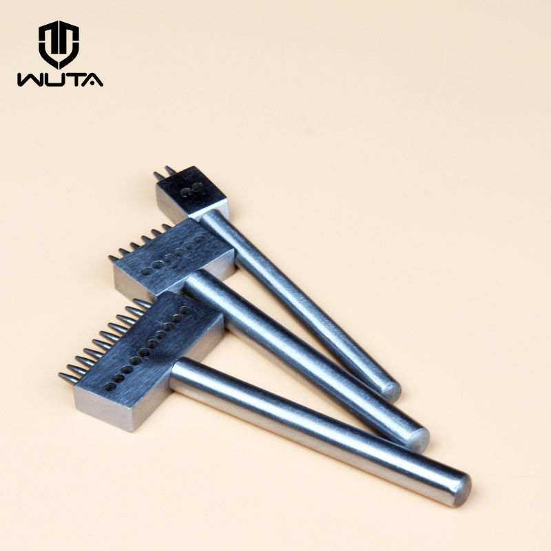 Round Hole Punch Row Prong Stitching Tools 2/6 Holes 4/5/6/8mm Spacing | WUTA