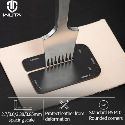 WUTA Leather Punch Aid Pulling Board Diamond Chisel Pricking Iron Aid