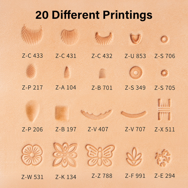 thumbnail image 2 of Brass Leather Stamp Tool #377 – For Leather Craft, DIY, Handmade Projects 2 of 13