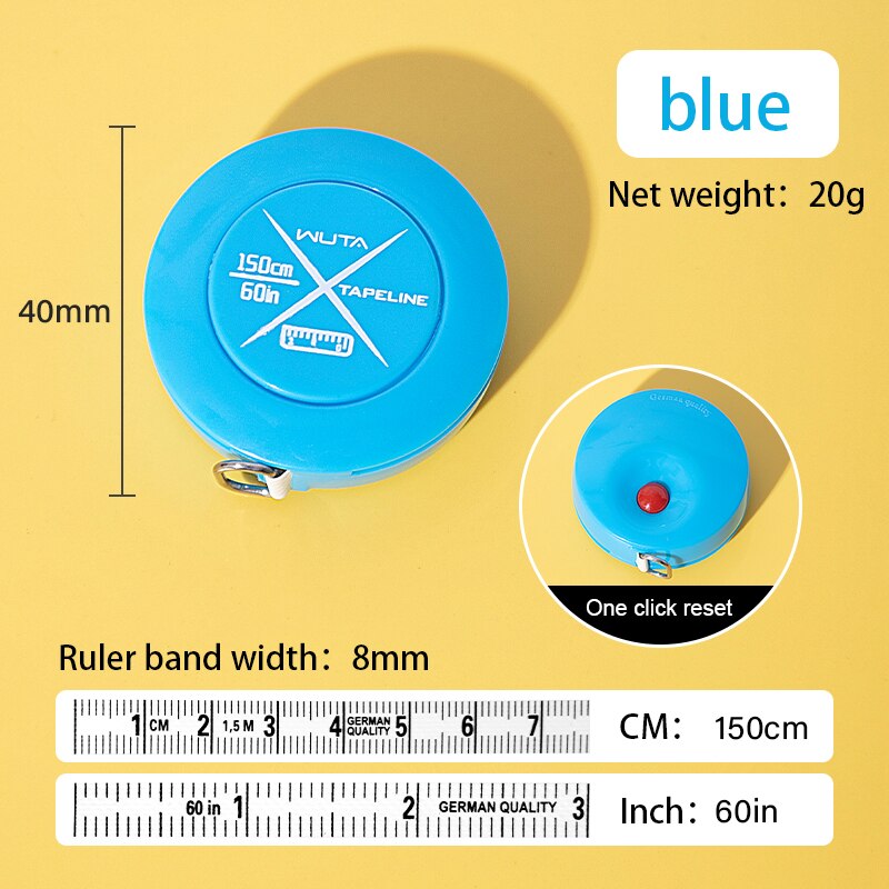 SaiDian 1Pcs Portable Chameleon Tape Measure Ruler Retractable