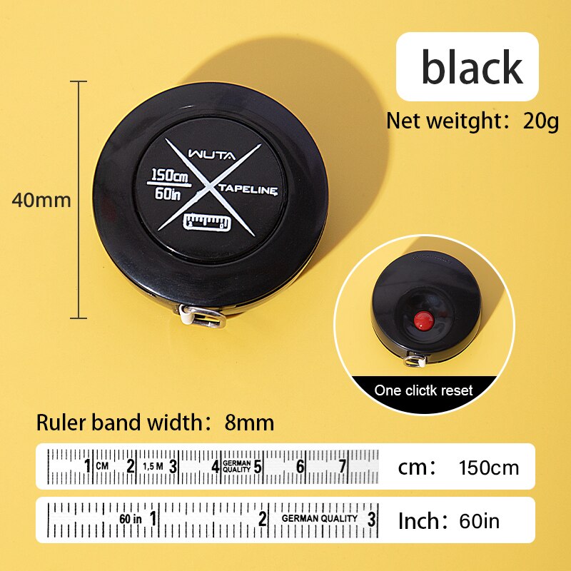 Retractrable Ruler Mini Portable Retractable Ruler Tape Measure,Centimeter Inch Roll Tape ...