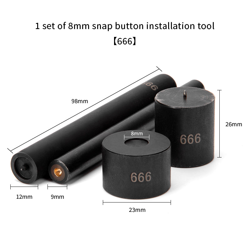 Snap Button Setter Installation Mold Die Tools Fastener Fixing