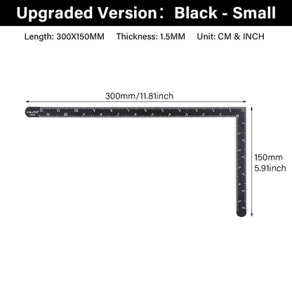 Leather Craft Ruler Metal L-Shaped Ruler 300X200mm | WUTA
