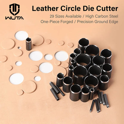 WUTA Leather Circle Cutter Tool-Circle Hole Punch Cutter for Leather, Crafts & DIY Projects
