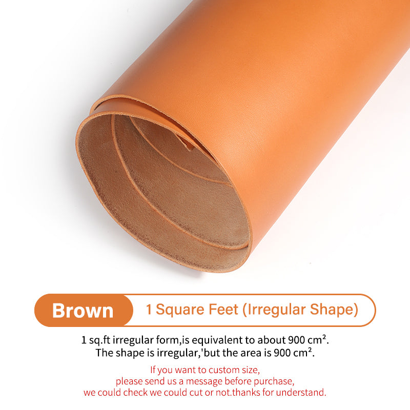 Italian Colored Vegetable Tanned Leather Top Layer Cowhide Leather| WUTA
