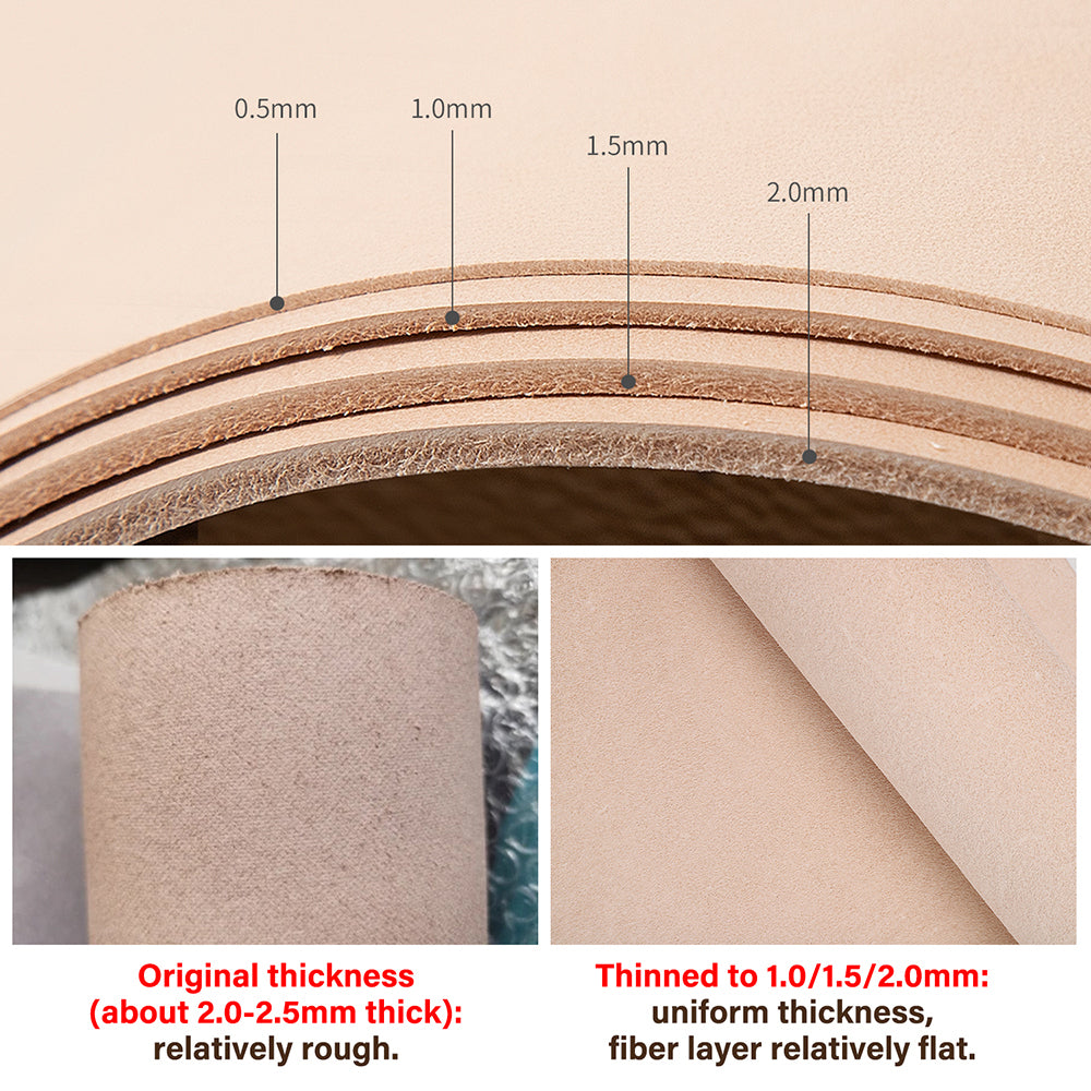 Italian Colored Vegetable Tanned Leather Top Layer Cowhide Leather| WUTA