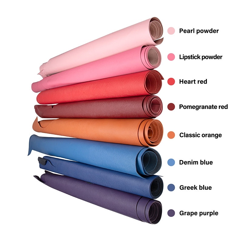 Irregular First Layer Cowhide Genuine Leather Cross Pattern Leather |WUTA